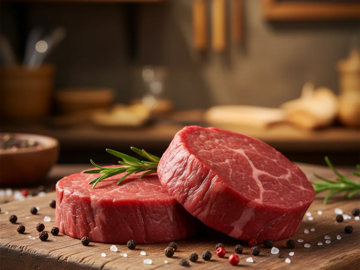 Prime filet mignon hand-trimmed at Grinders Meat Market