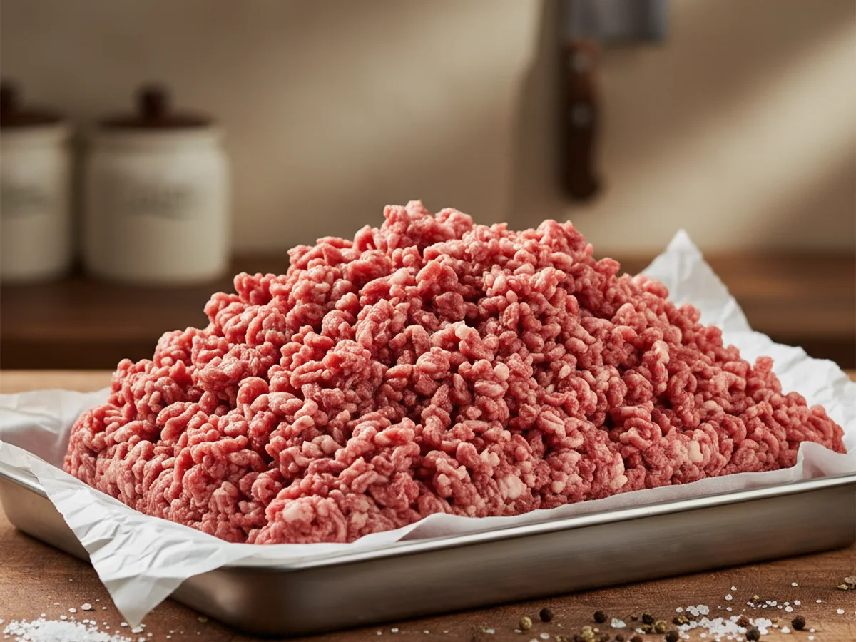 Fresh beef at Grinders Meat Market