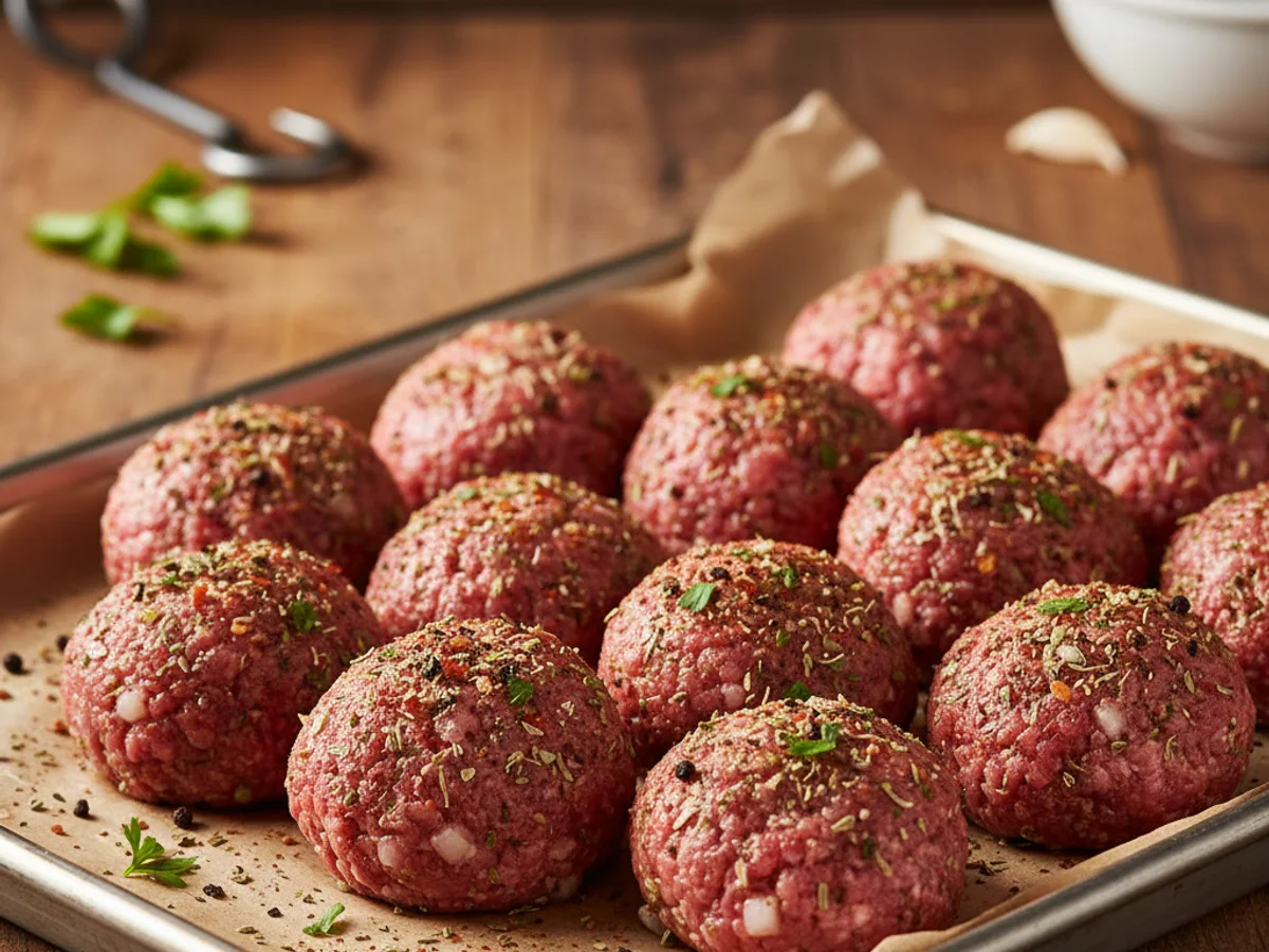 House-made ready-to-cook prepared dish at Grinders Meat Market