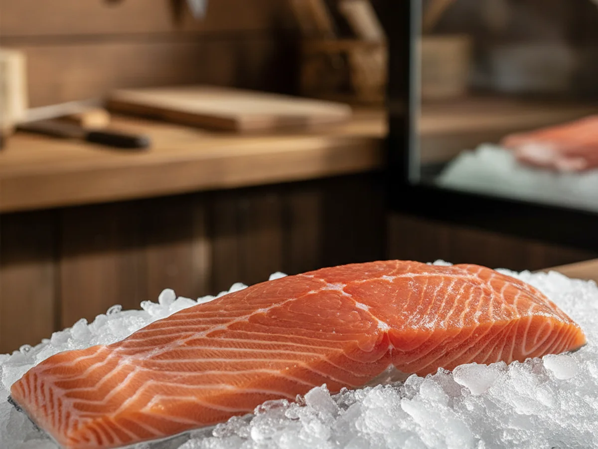 Fresh seafood selection at Grinders Meat Market