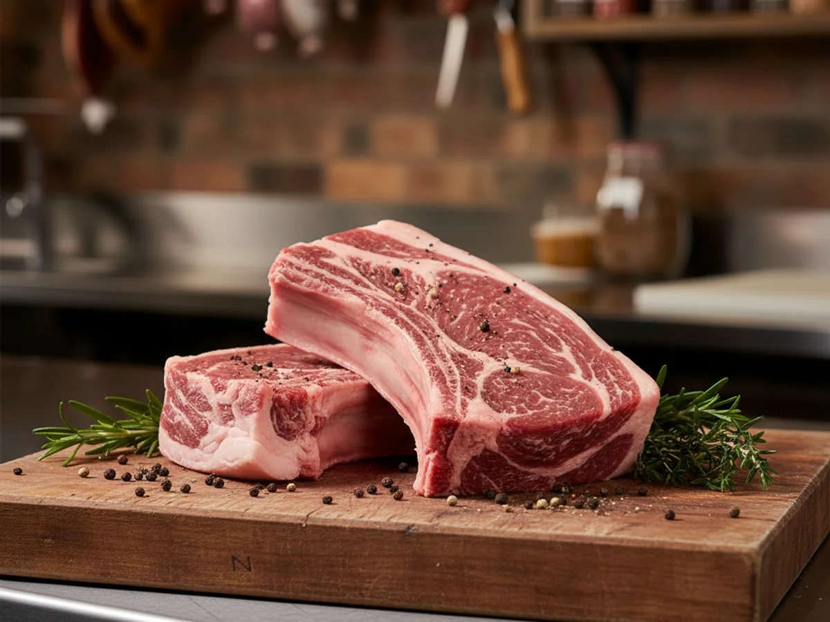 Specialty wild boar at Grinders Meat Market